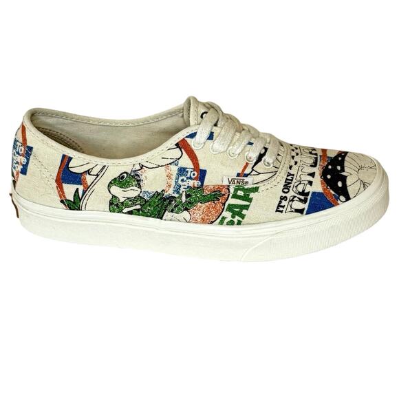 Vans Authentic Eco Theory Sneaker Women's 9.5 | Multicolor Graphic Design | EUC - Picture 1 of 9